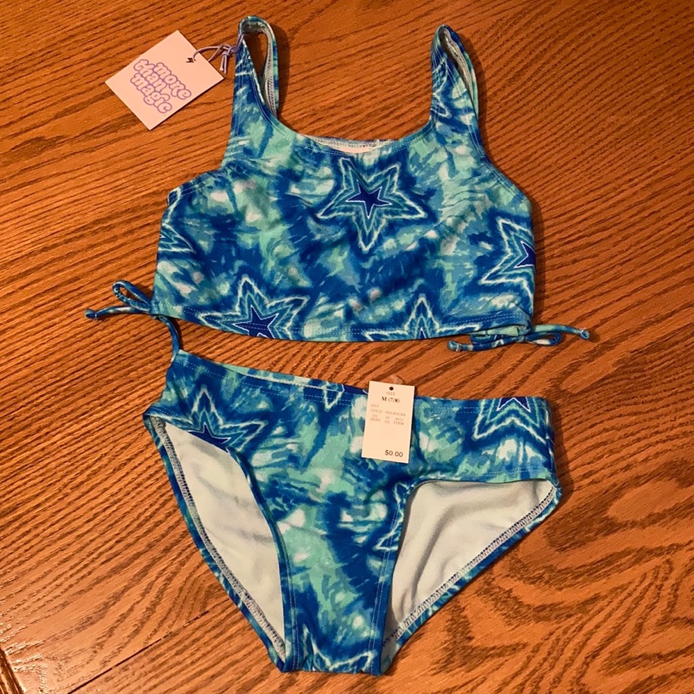 More Than Magic 2 piece blue swimsuit girls (7/8)